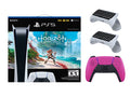 Playstation 5 Digital Horizon Forbidden West Bundle with Extra Pink Controller with 2 Pack Surge Wireless Keypad