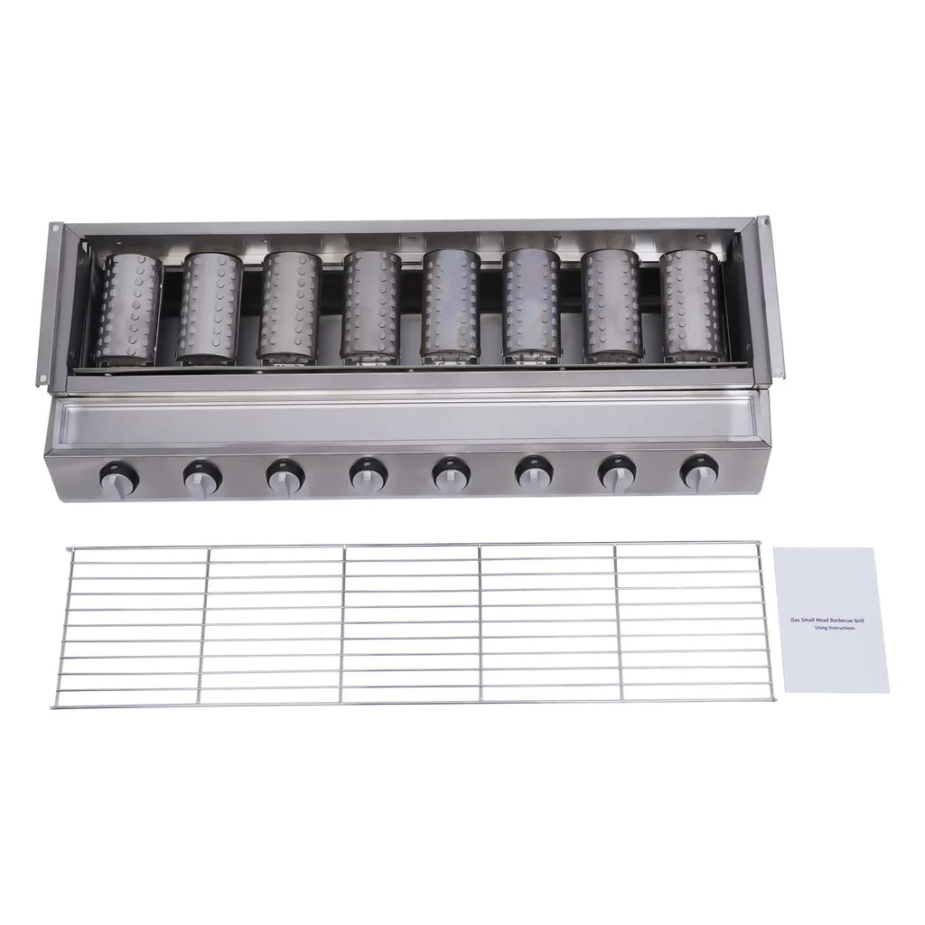YIYIBYUS BBQ Grill Gas Barbecue Grill for Home Patio Garden Party Picnic, Stainless Steel