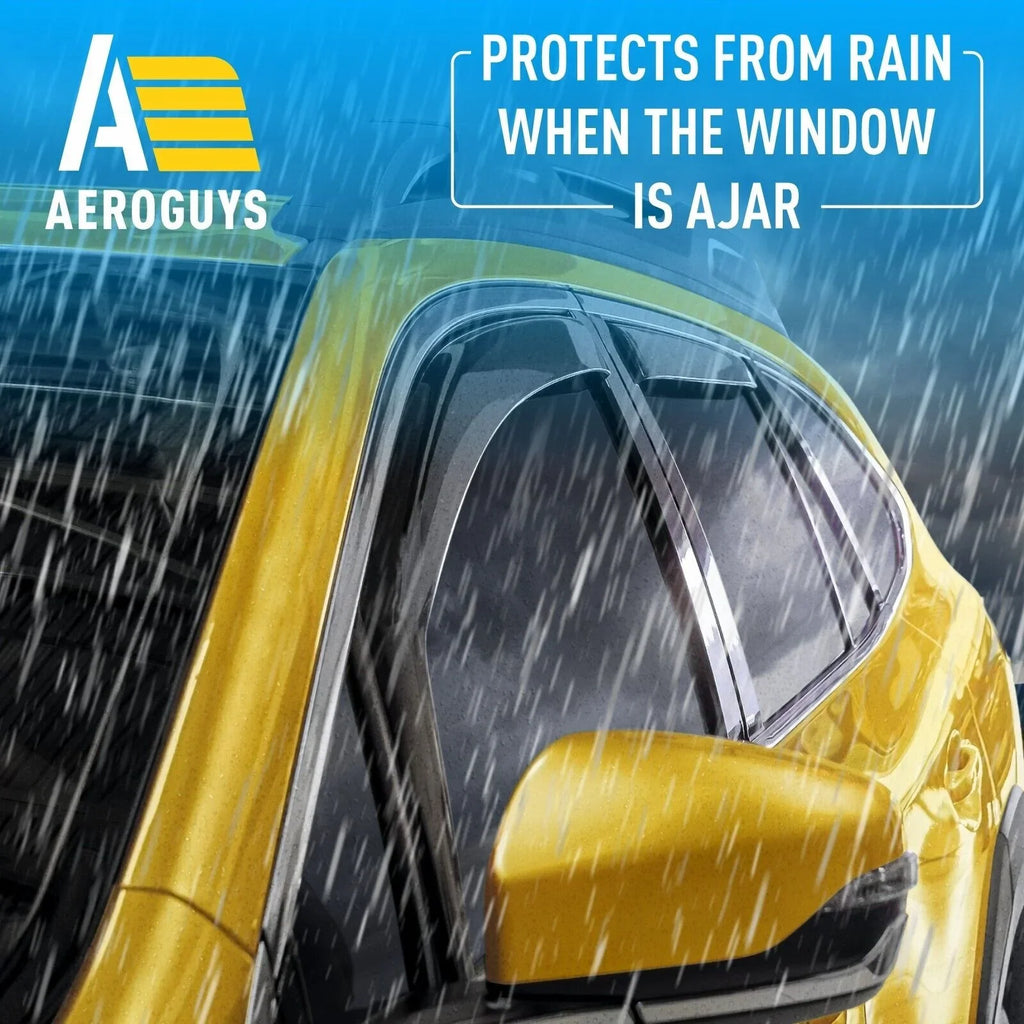 AEROGUYS In-Channel Window Deflectors Extra Tough Window Visors Rain Guards Fit for Subaru Outback 2020-2024, Sun Visors, Wind Deflectors, Vent Visors, Car Accessories - 4pcs. AG0268
