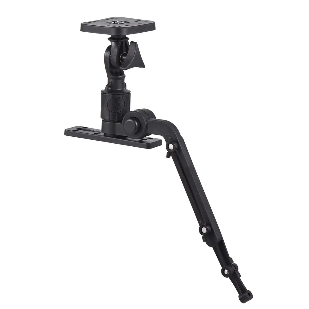 Tomshoo Tough Kayak Boat Transducer Mounting Arm, Fish Finder Mount Base Adapter, 360 Degree Swivel