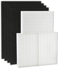 Air Purifier HEPA 13 Filter R, HRF-R3 Compatible with Honeywell Air Purifier HPA300 3 Pack with 4 Pack Precut Activated Carbon Pre-Filters Replacement HRF-AP1,Home Air Purifier Parts & Accessories