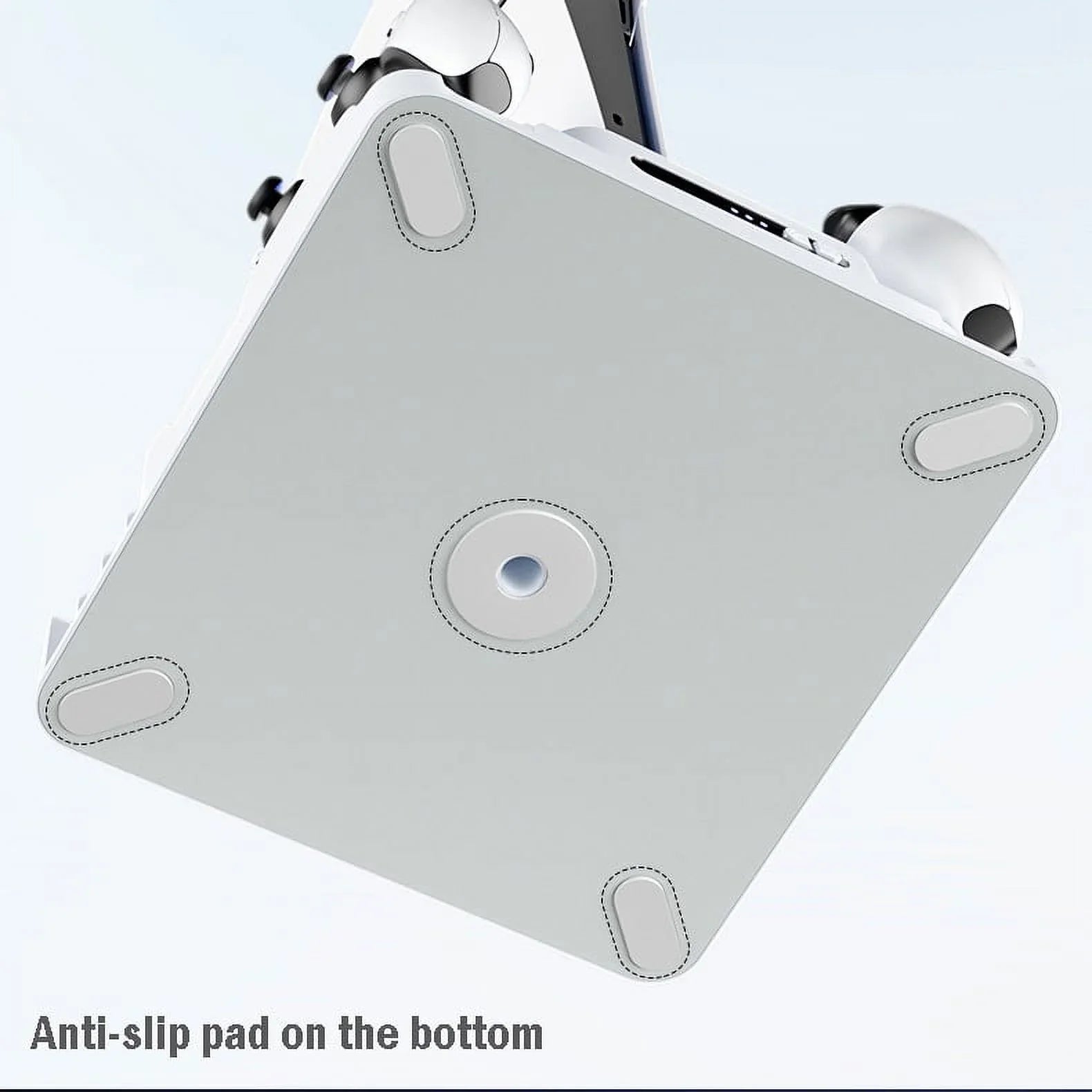 Stand Cooling Station for PS5 Slim Game Console with Dual Controller Charging Station Game Slots Game Console Accessories-White