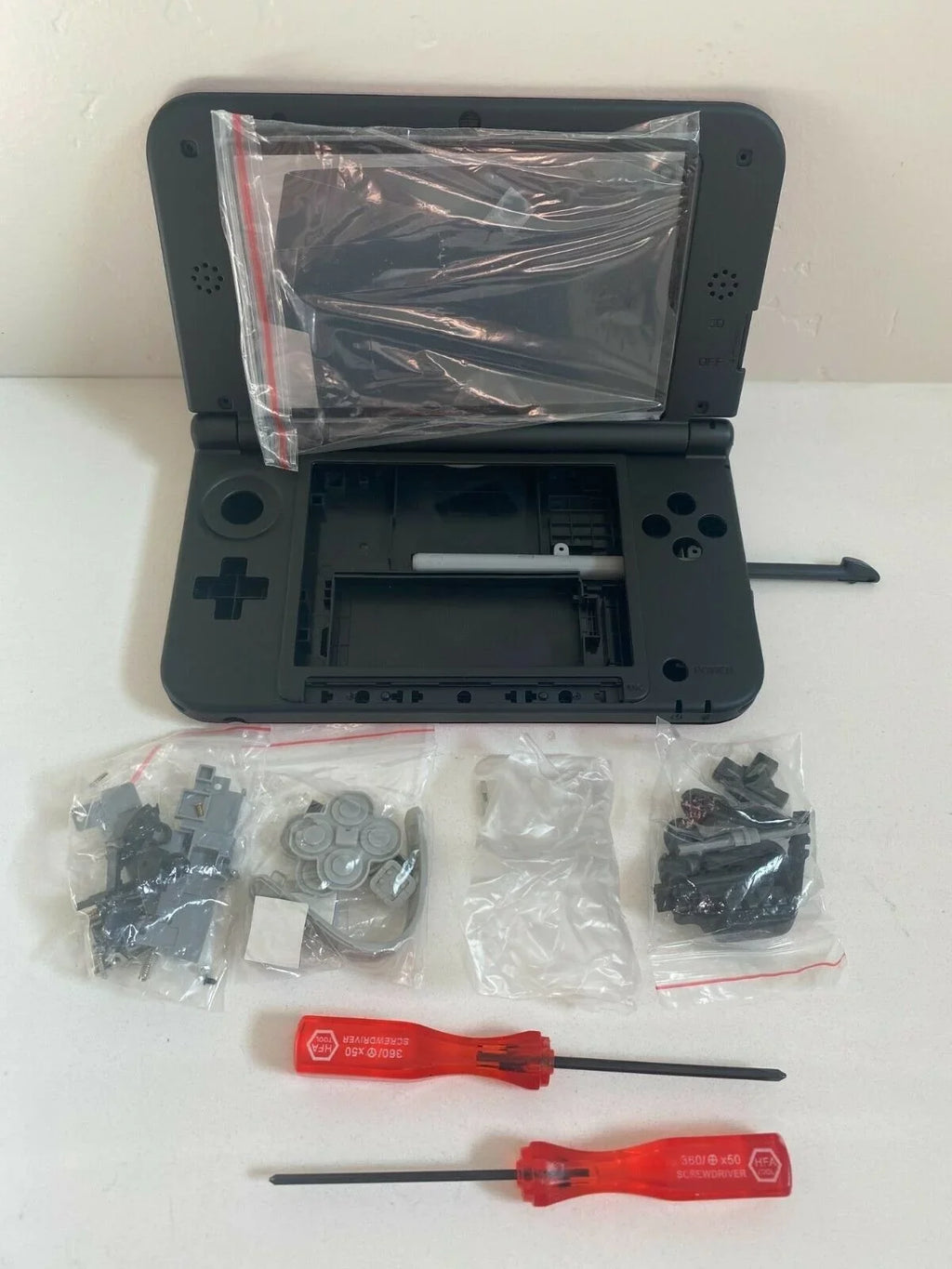 Replacement Housing for 2015 Nintendo 3DS XL Shell Display Tools Pokemon Red