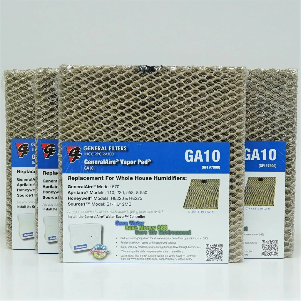 10-4 4PAK #10 for Aprilaire Humidifier 500 550 Liquid Panel Pad Filter