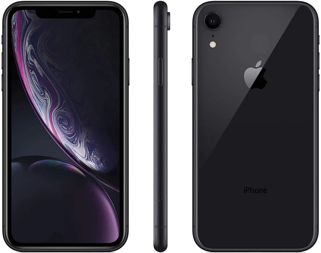 Restored iPhone XR A1984 (Fully Unlocked) 64GB Black (Grade A) w/ Wireless Charger (Refurbished)