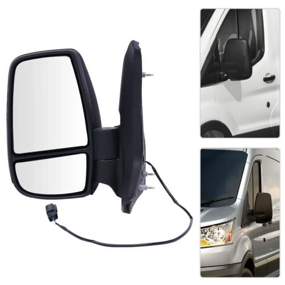 Front Left Side Rear View Mirror Black For Ford Transit 150 250 350 2015-2022