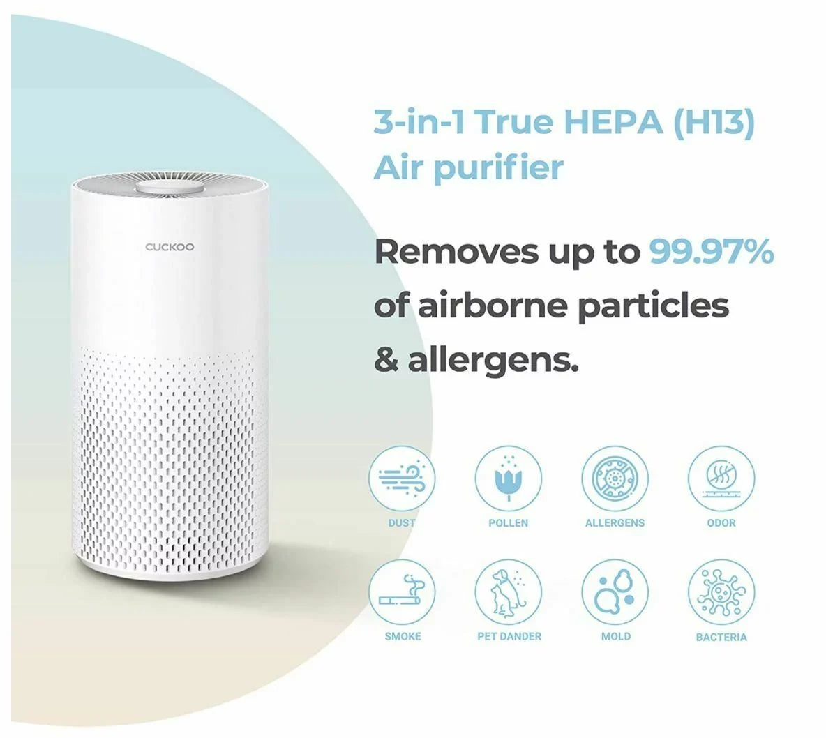 CUCKOO Air Purifier with Additional True HEPA filter