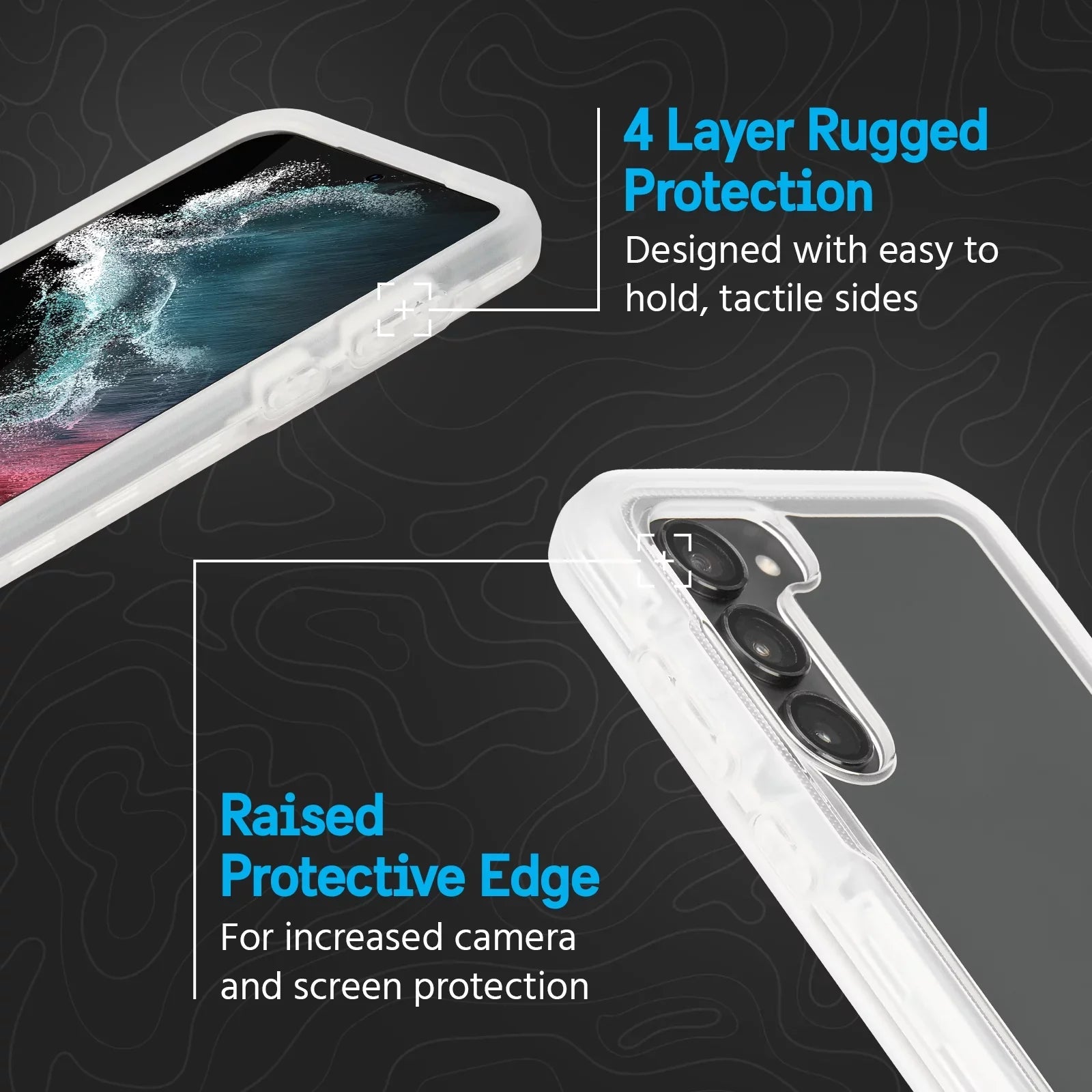 Pelican Voyager Series Galaxy S23 Plus Case with Belt Clip Holster - Clear