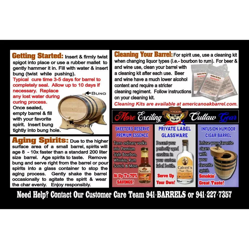 Irish Devil (032) - Engraved American Oak Aging Barrel