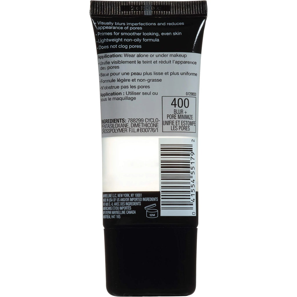 Maybelline New York Facestudio Master Prime Primer Makeup, Blur + Pore Minimize, 1 Fl. Oz.