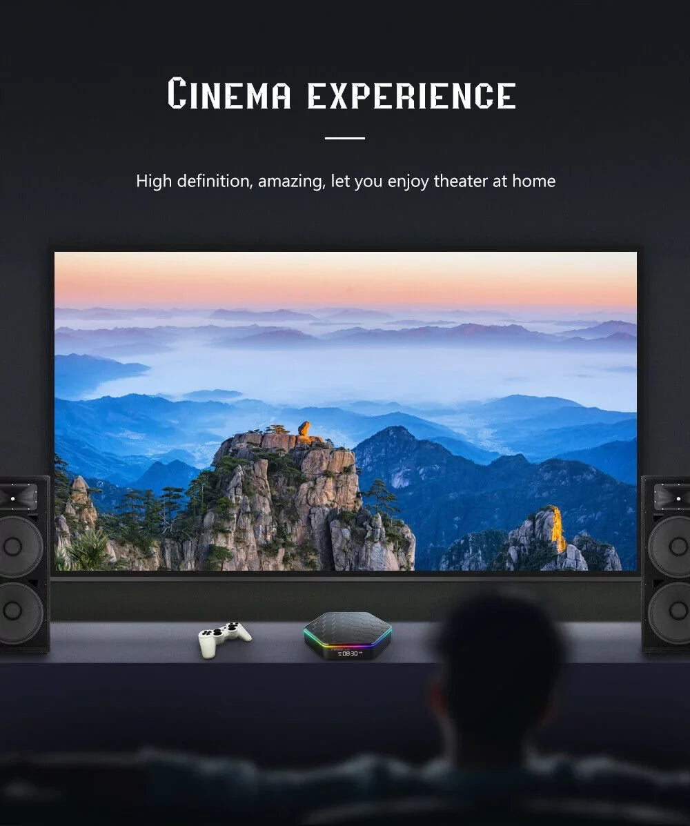 JLLOM Quad Core 8K HD Video 64GB Memory 6K Stream Player 2023 T95Z Plus Smart Android 12.0 TV Box