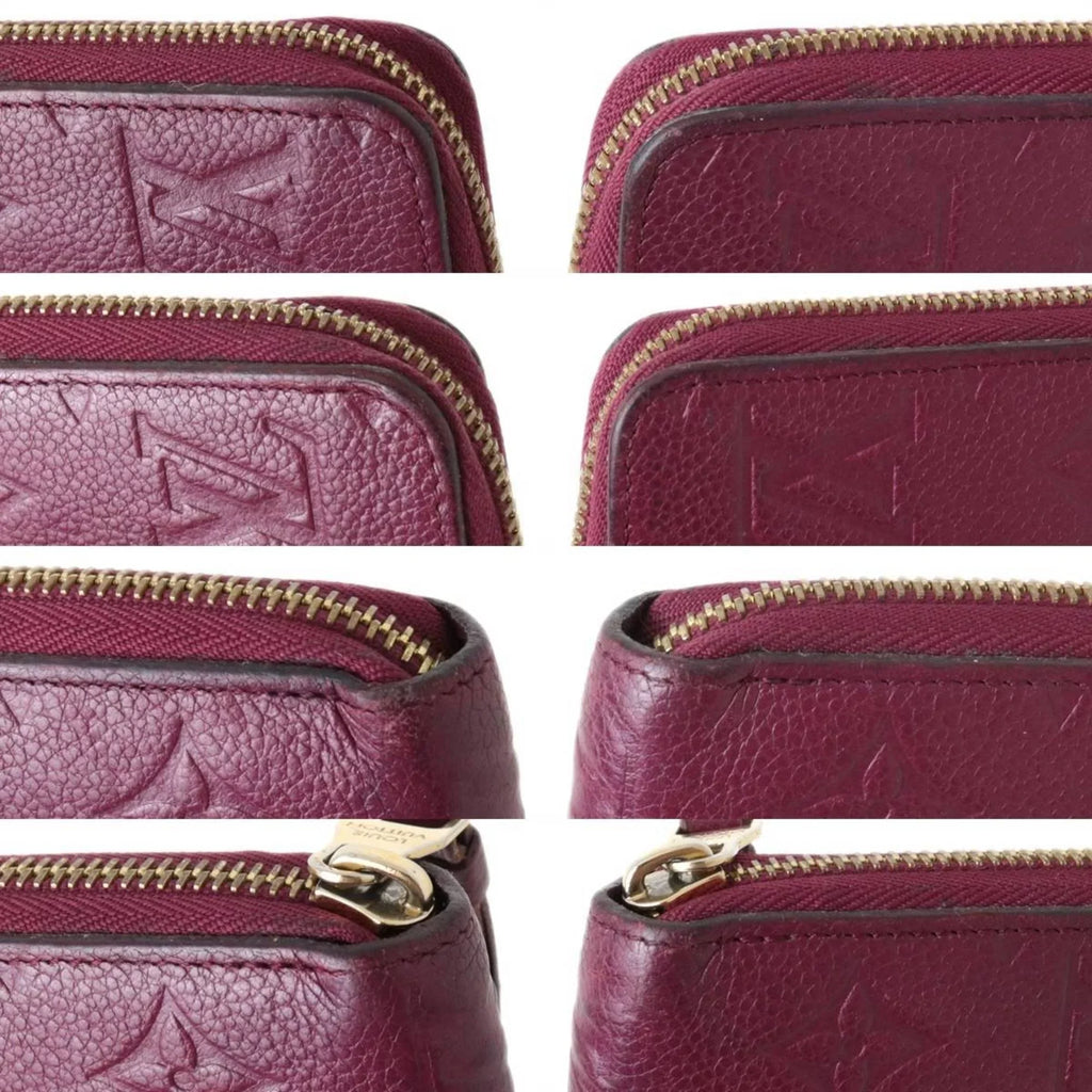 Pre-Owned LOUIS VUITTON Louis Vuitton Zippy Wallet Long Monogram Amplant Cherry Berry M68571 (Fair)