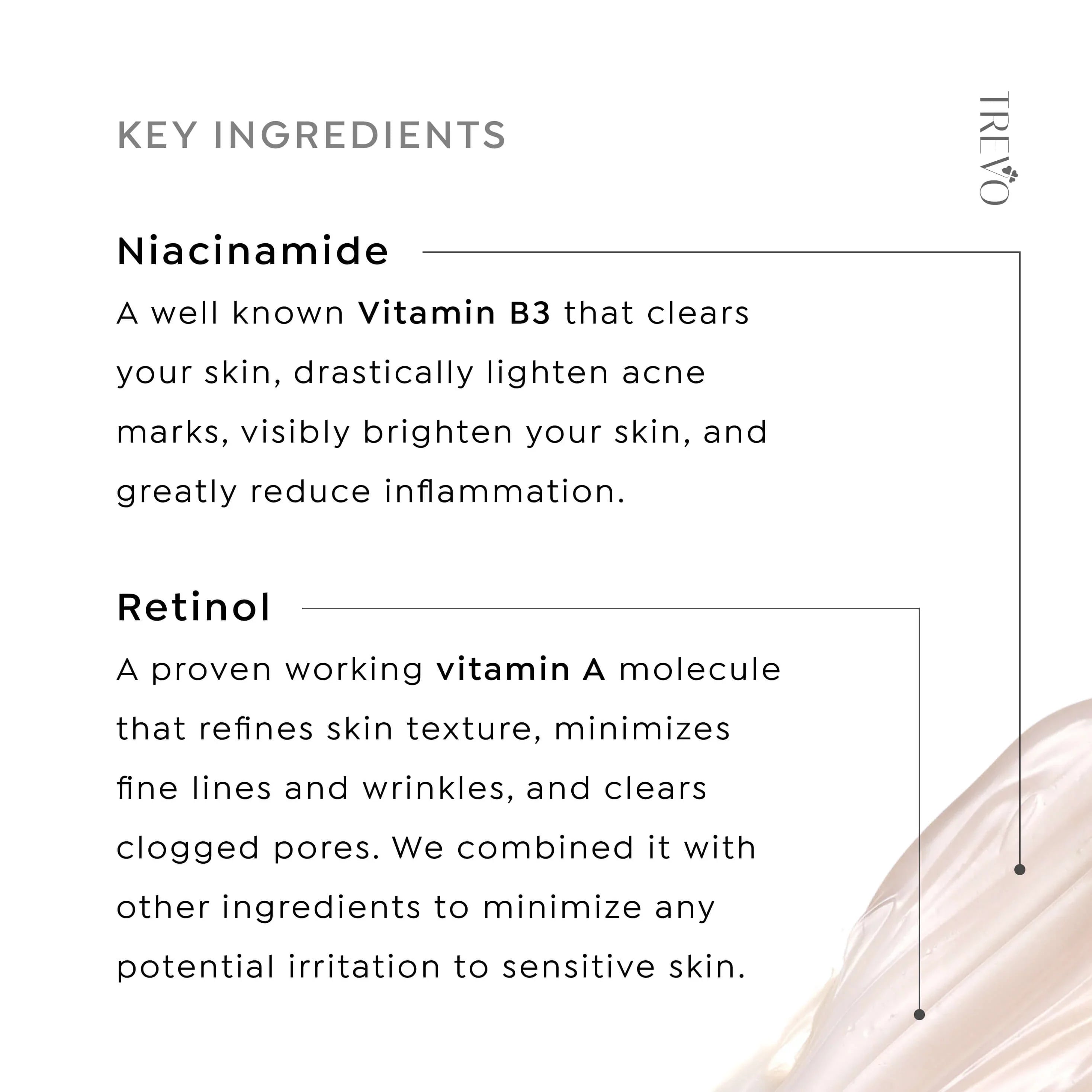 Trevo Peptide Hydrating + Firming Night Cream, Advance Anti Aging & Skin Firming Moisturizer With Natural Peptides, Retinol & Niacinamide (Vitamin B3), Reduce Fine Lines, Anti Inflammation, 50g/1.8oz