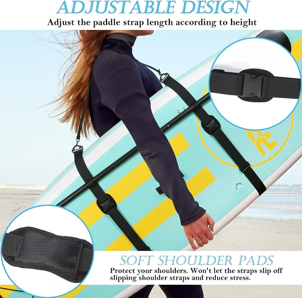 Paddle Board Carry Strap, Adjustable SUP Carrying Strap Boards, Paddle Board Accessories for Women and Men for Paddleboards, Surfboards, Longboards, Canoe and Kayaks