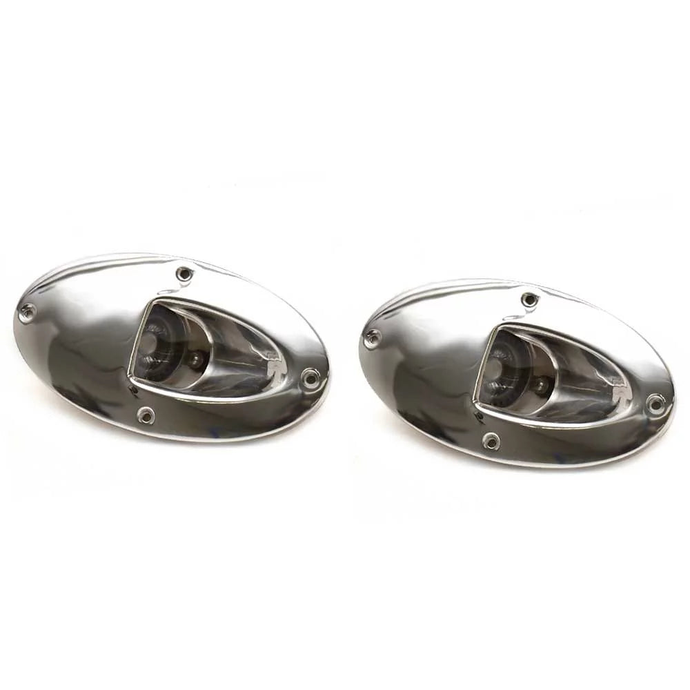 Aqua Signal Boat Bow Hull Docking Lights 86204-7 | 12V 7W White (Pair)