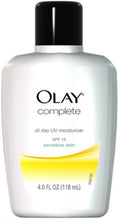 OLAY Complete All Day UV Moisturizer SPF 15, Sensitive Skin 4 oz (Pack of 3)