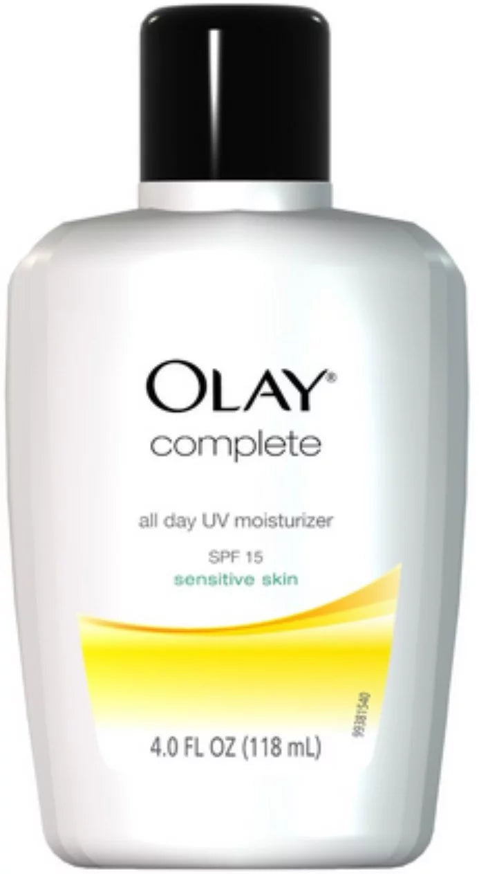 OLAY Complete All Day UV Moisturizer SPF 15, Sensitive Skin 4 oz (Pack of 3)