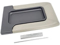 Front Row Light Gray Console Lid Kit with Bracket - Compatible with 2001 - 2006 Chevy Tahoe With Split Bench Seat 2002 2003 2004 2005