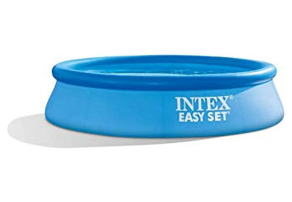 Intex 8 foot x 24 inch Easy Set Round Above Ground Swimming Pool with Filter Pump, 28107EH