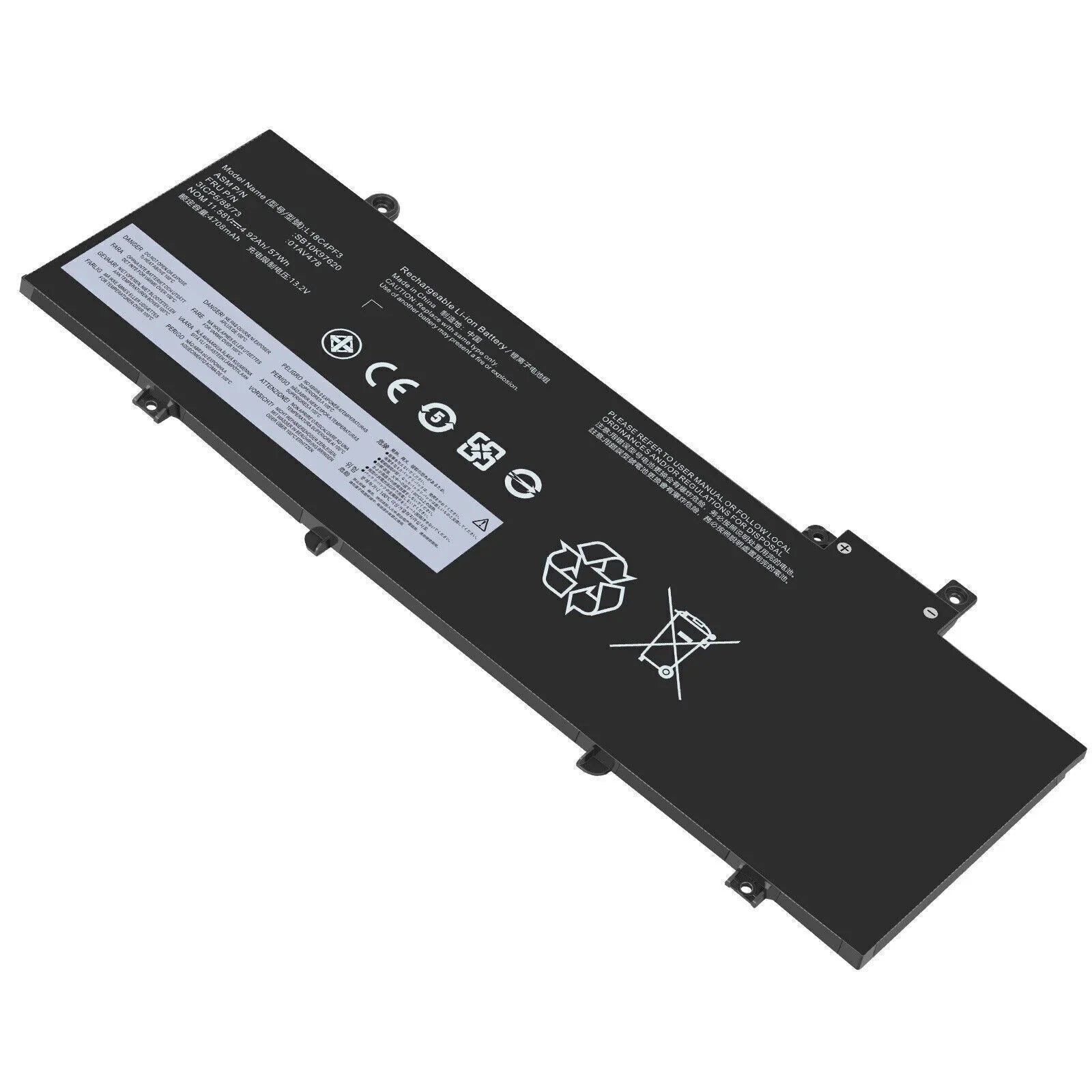 OEM 57Wh L17L3P71 Battery For ThinkPad T480S SB10K97622