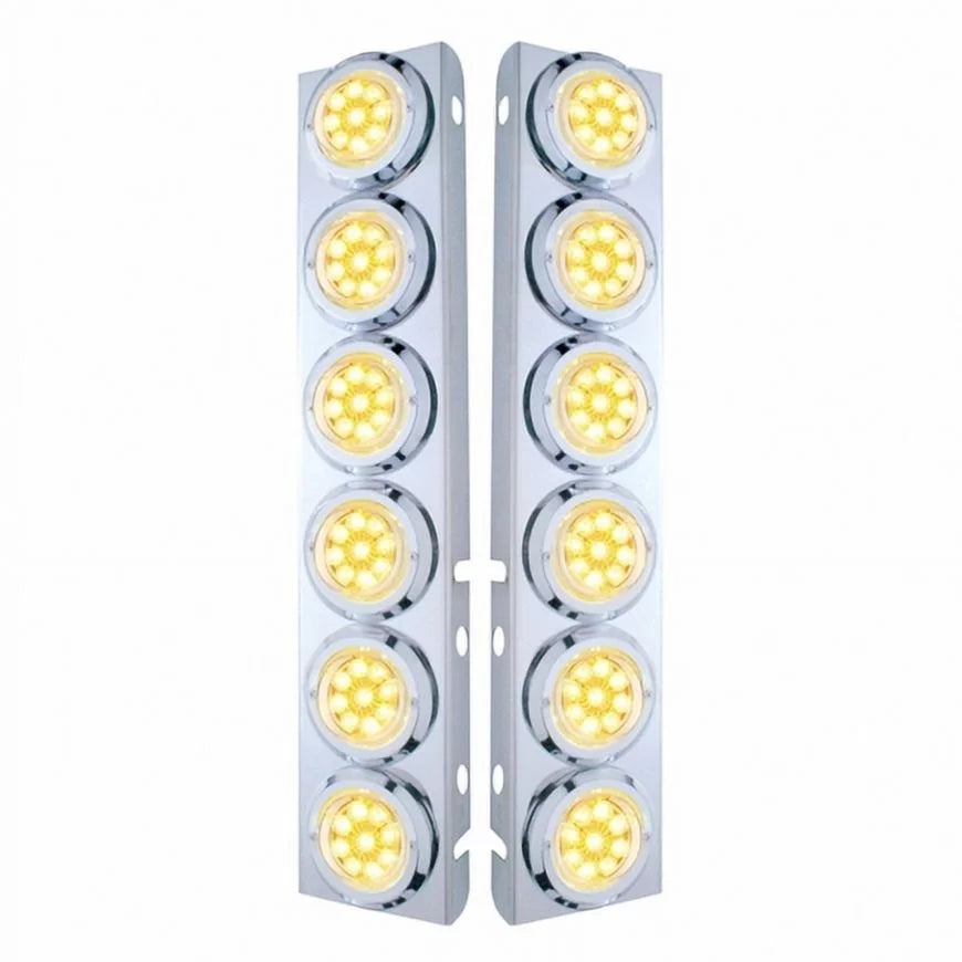 United Pacific 33711 Air Cleaner Light Bar Front, Stainless Steel, With