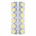 United Pacific 33711 Air Cleaner Light Bar Front, Stainless Steel, With