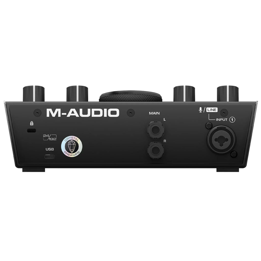 M-Audio AIR 192 | 4 2-In/2-Out 24/192 USB Audio Interface with Microphone & Numark Headphones Package