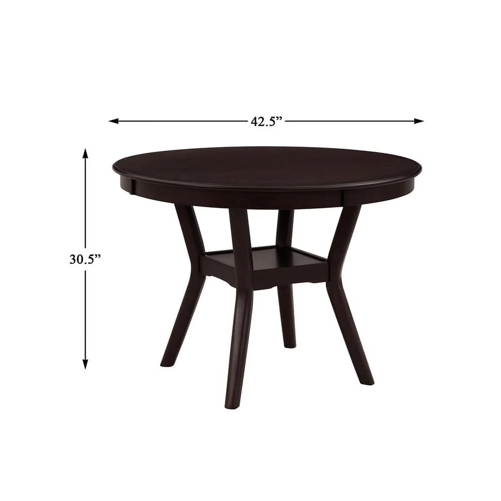 Lexicon Shankmen 5 Piece Wood Dining Set in Espresso