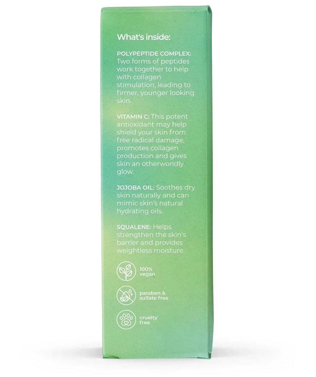 Florida Glow Polypeptide Collagen Boosting Serum | Body Oil Skincare For Glow Dry Skin | Moisturizer for Women & Men Enriched With Vitamin C, Squalene, Jojoba Oil - Pacific Sage Scent - 3.6fl Oz