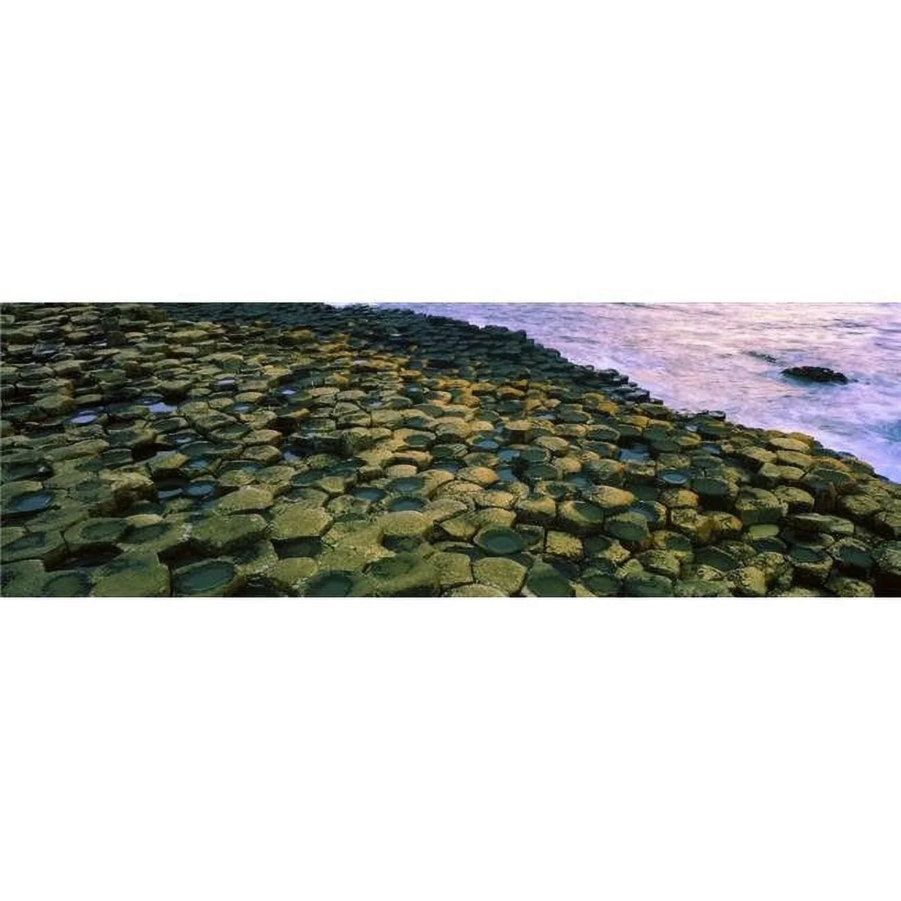 Giants Causeway Co Antrim Ireland - Area Designated A Unesco World Heritage Site with Basalt Columns Poster Print by The Irish Image Collection, 44 x 14 - Large