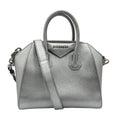 Pre-Owned Givenchy Handbag Shoulder Bag Antigona Leather Silver Women's (Good)