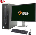 Pre-Owned 600 G2 Desktop Computer Pentium G4400 3.3GHz CPU 8GB Ram, 1TB HDD, New 22" LCD, Keyboard & Mouse, WiFi, DVD, Win10 Pro PC (Refurbished)