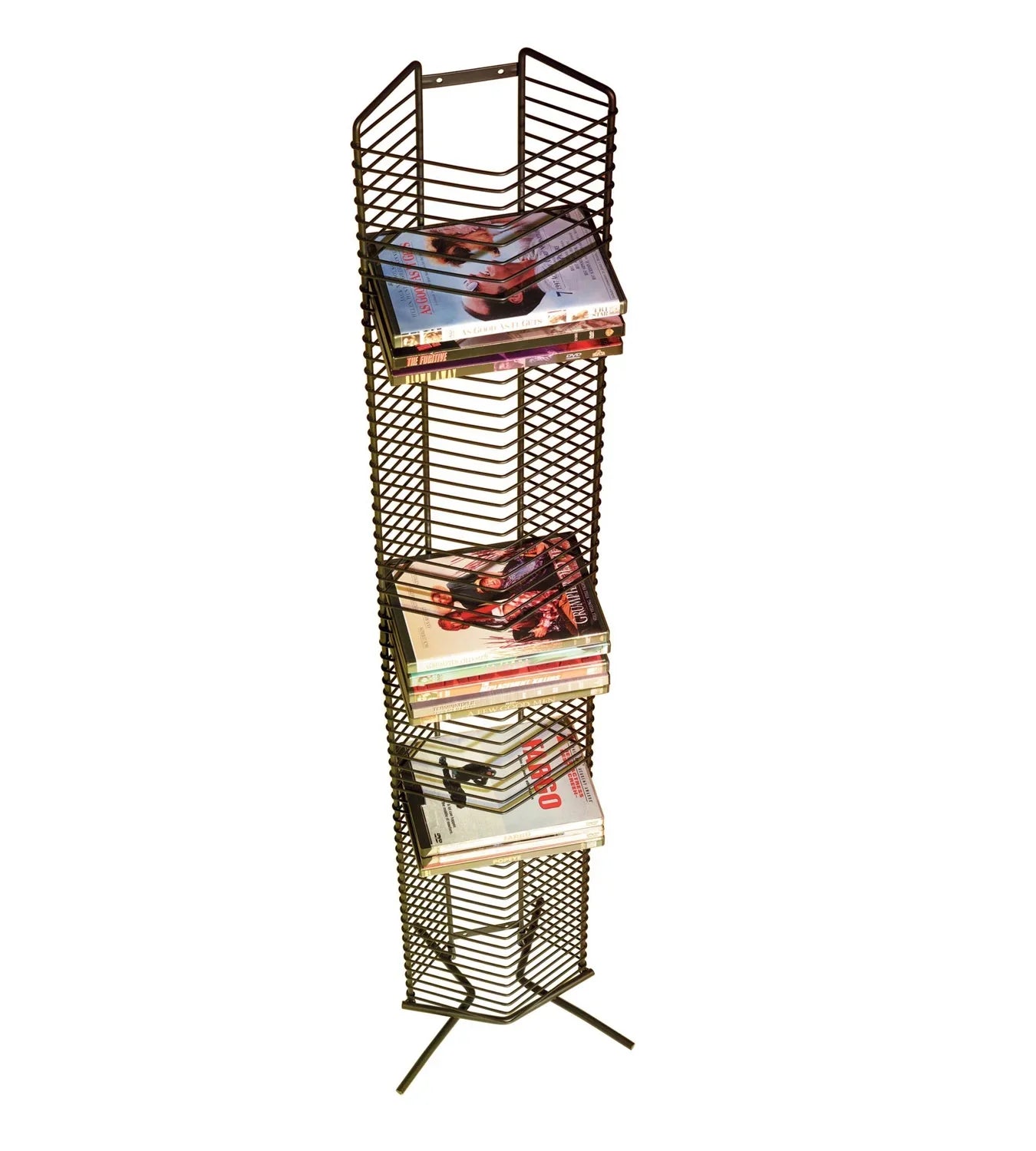 Atlantic Contemporary 65-Disc Onyx Heavy Guage Steel Media Storage Tower, Black