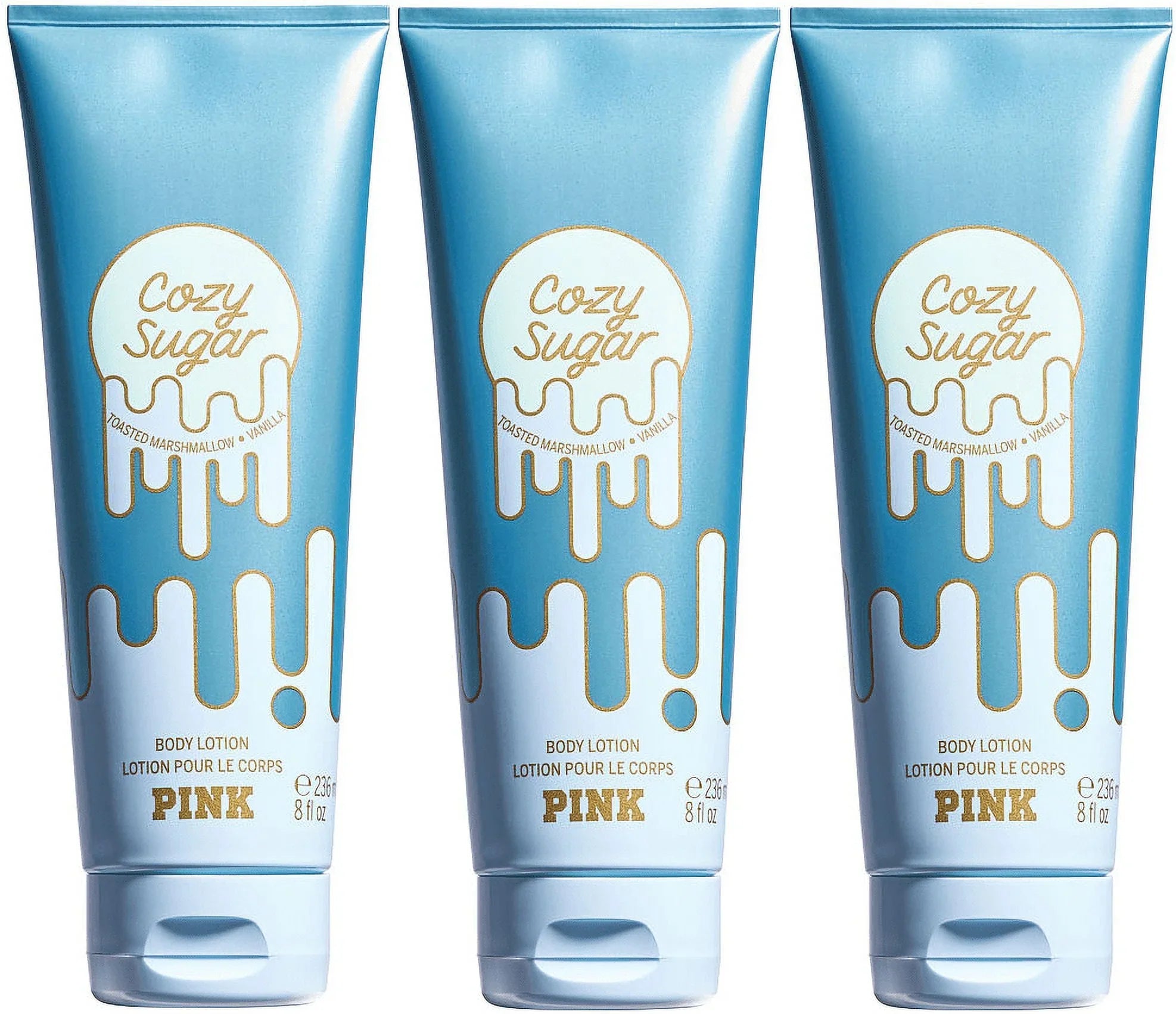 PINK/ Victoria's Secret Cozy Sugar Body Lotion Set of 3