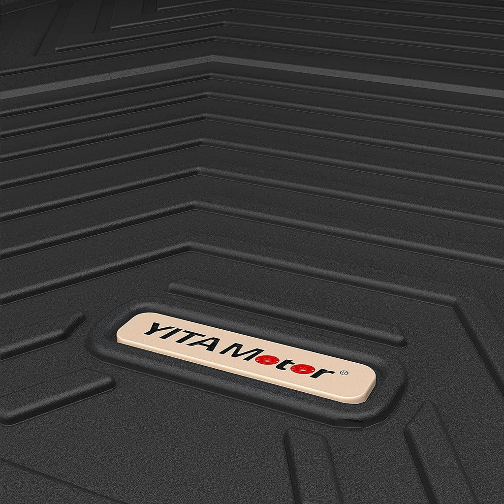 Ledkingdomus Floor Mats for 2020-2023 Tesla Model Y Rear Trunk Mat All Weather Black
