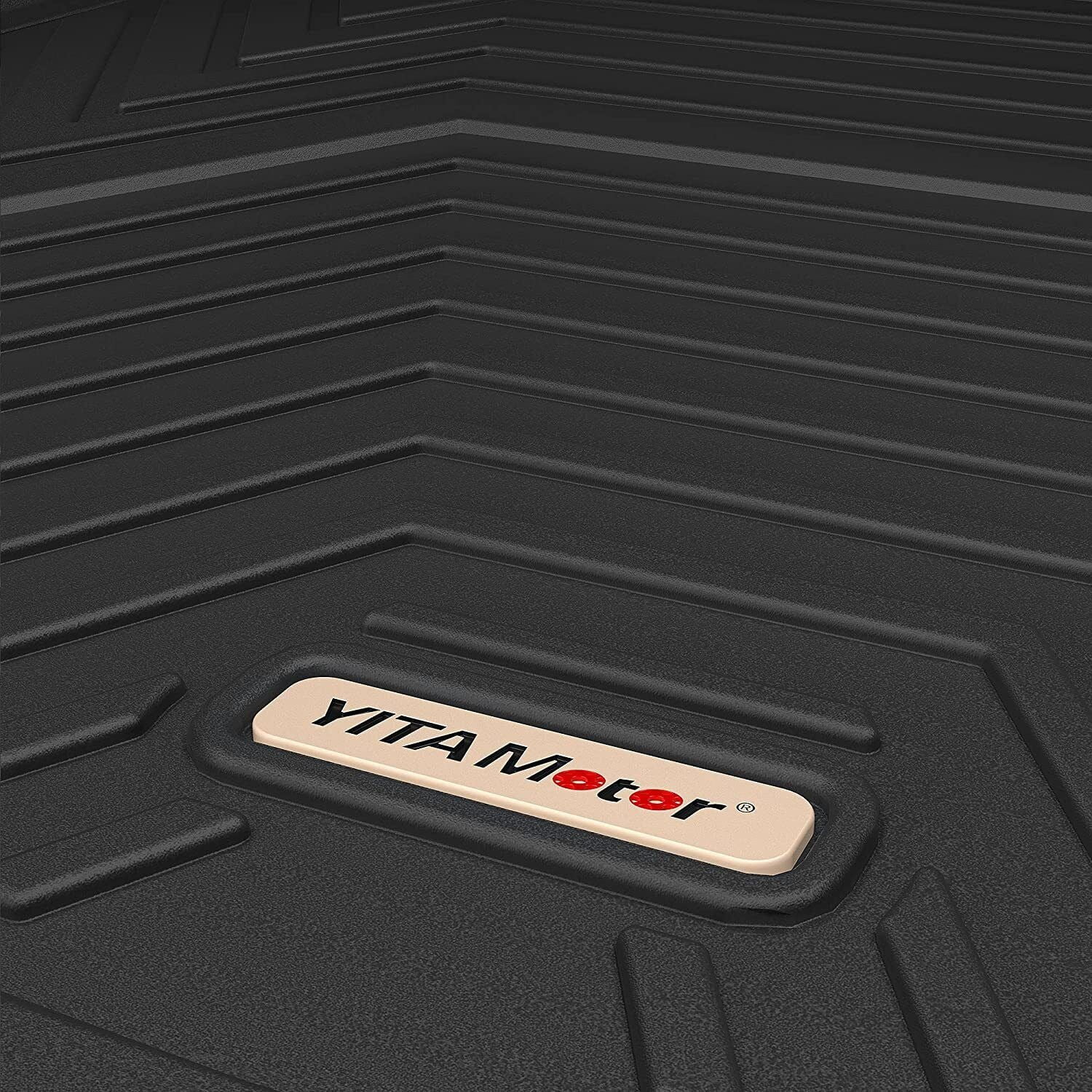 Ledkingdomus Floor Mats for 2020-2023 Tesla Model Y Rear Trunk Mat All Weather Black