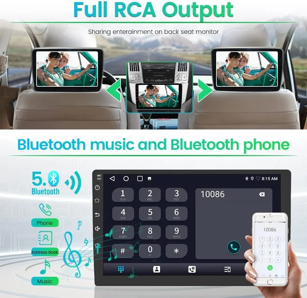 Car Stereo for Lexus Toyota Harrier Lexus RX300 RX330 RX350 RX400H 2003-2009,Android 12 Car Radio 2GB + 32GB with GPS/FM/WiFi/USB, Support SWC/Wired Carplay Android Auto