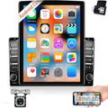 Podofo Double 2 Din 9.7 inch Vertical Touch Monitor Car Stereo Radio Android 12 Mirror Link GPS Navi Bluetooth Wifi GPS FM USB with Backup Camera