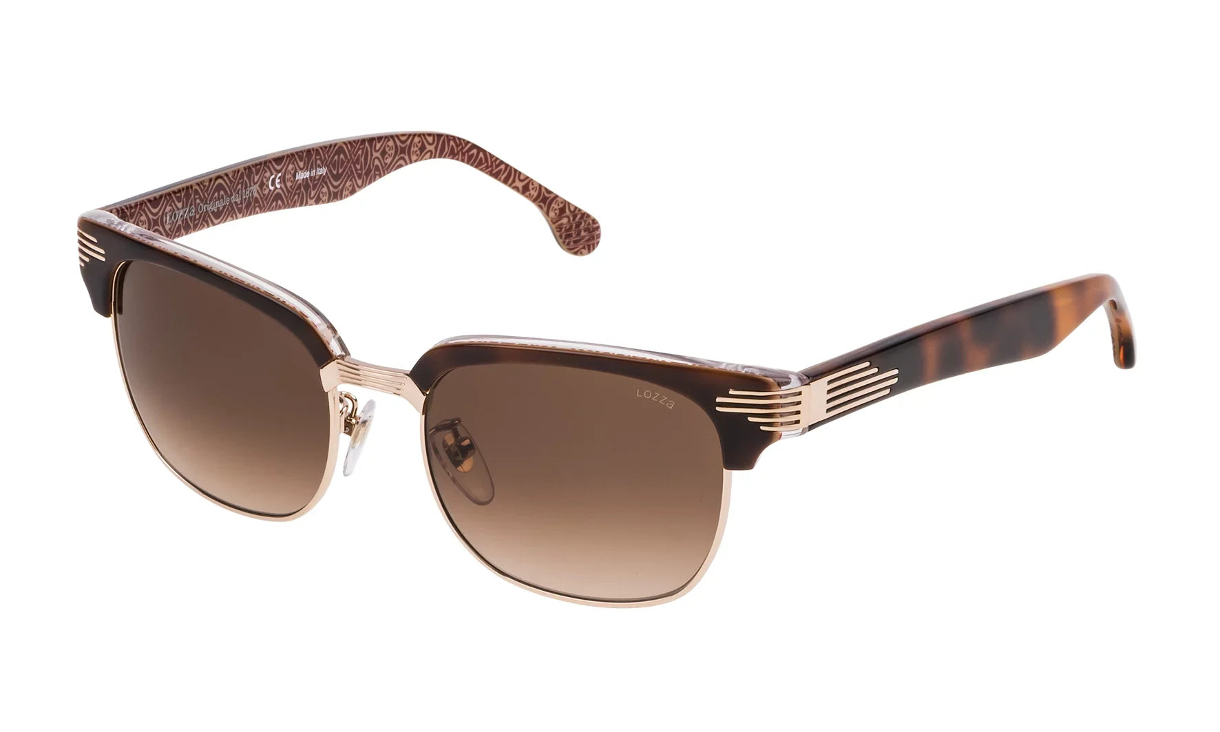 SUNGLASSES - POLARIZED FASHION SUN GLASSES LOZZA PINK UNISEX - MEN AND WOMEN SL2253M52300K