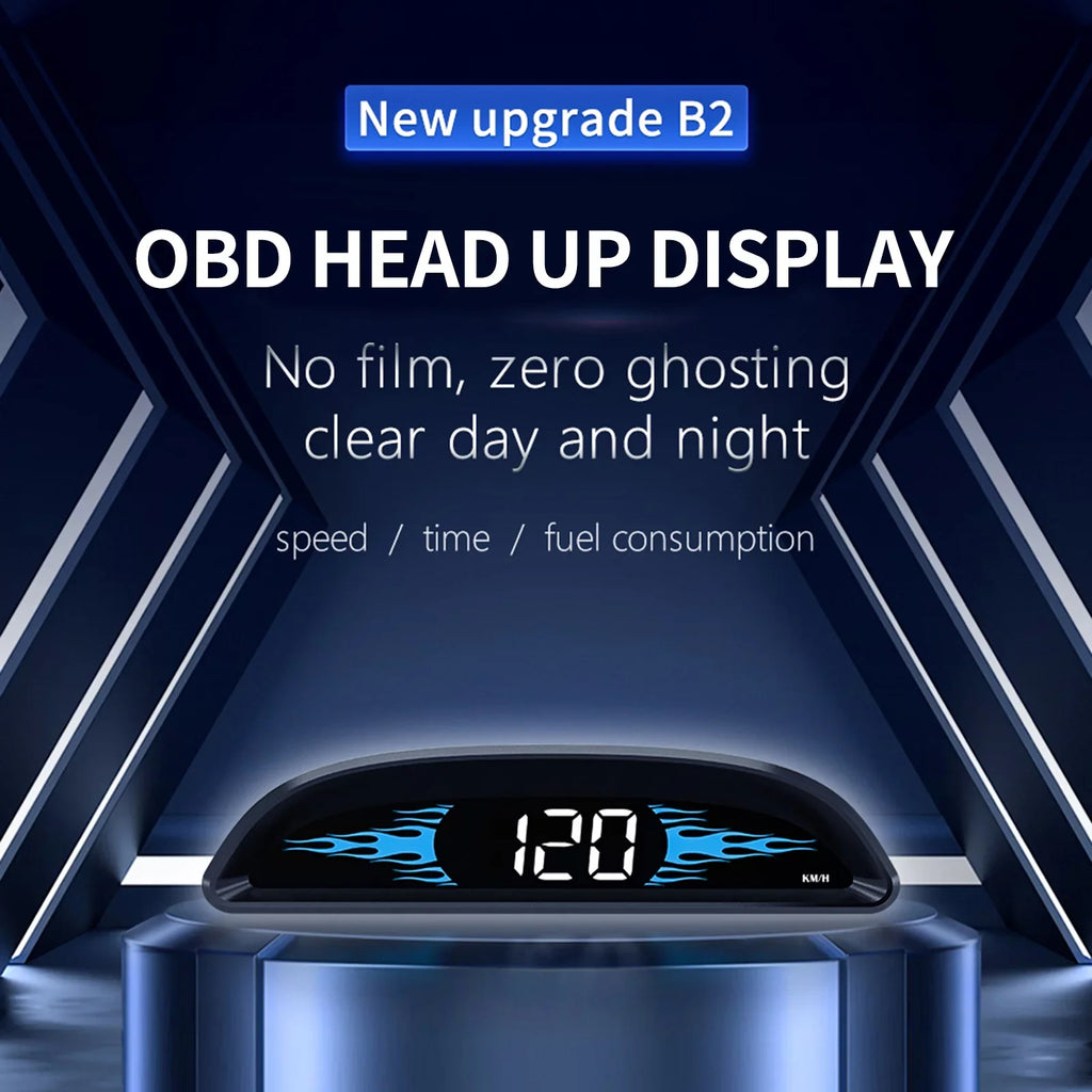 Dcenta Car New OBD Speedometer Head-up Display B2 Multi-Functions Car Diagnostic Speedometer Driving