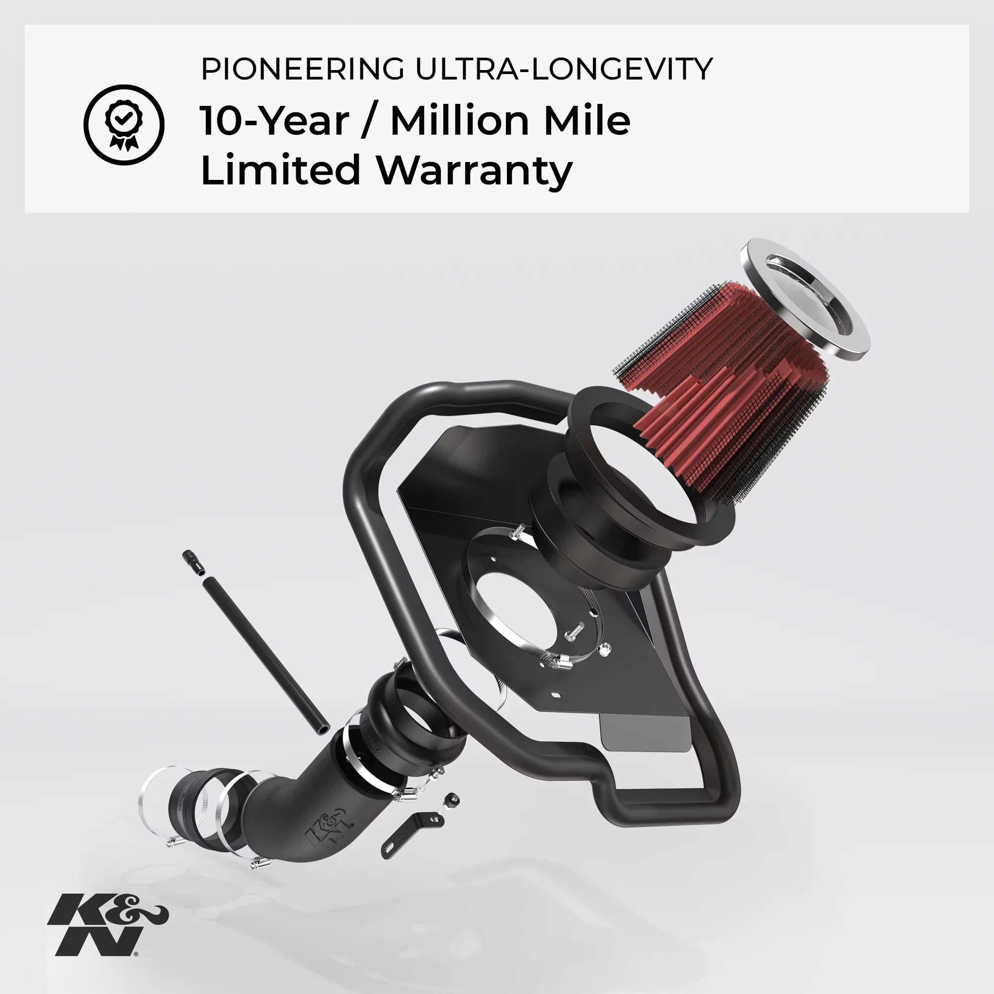 K&N Cold Air Intake Kit: High Capability Guaranteed to Increase Horsepower: 50-State Legal: 2003 FORD (Crown Victoria)57-2553