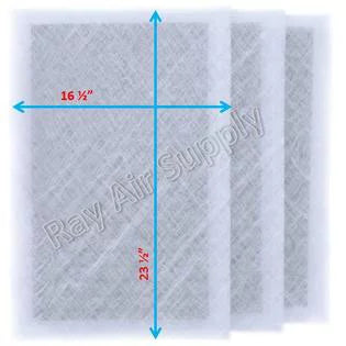 RayAir Supply 18x26 MicroPower Guard Air Cleaner Replacement Filter Pads (3 Pack)