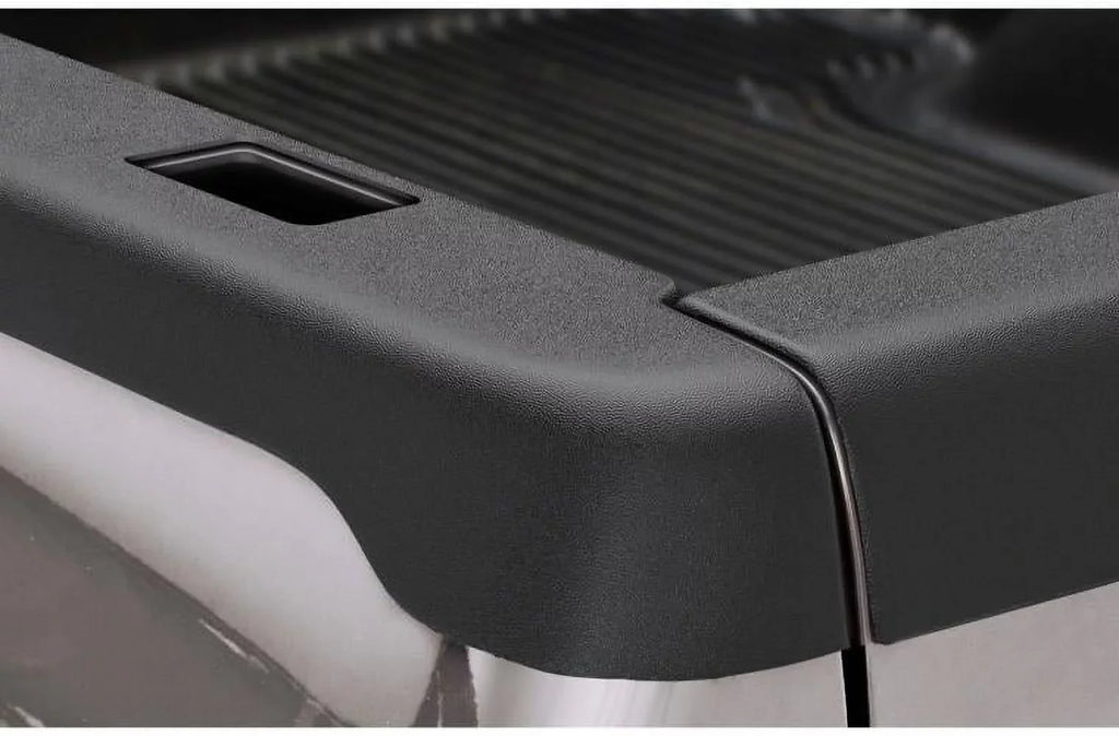 Bushwacker by RealTruck Ultimate BedRail Caps Smooth Back w/ Stake Holes|2-Pc Set Black |28508|Compatible with 93-11 Ford Ranger w/ 6' Bed; 1994-1997 Mazda B4000 w/ 6' Bed (Exc STX Models)