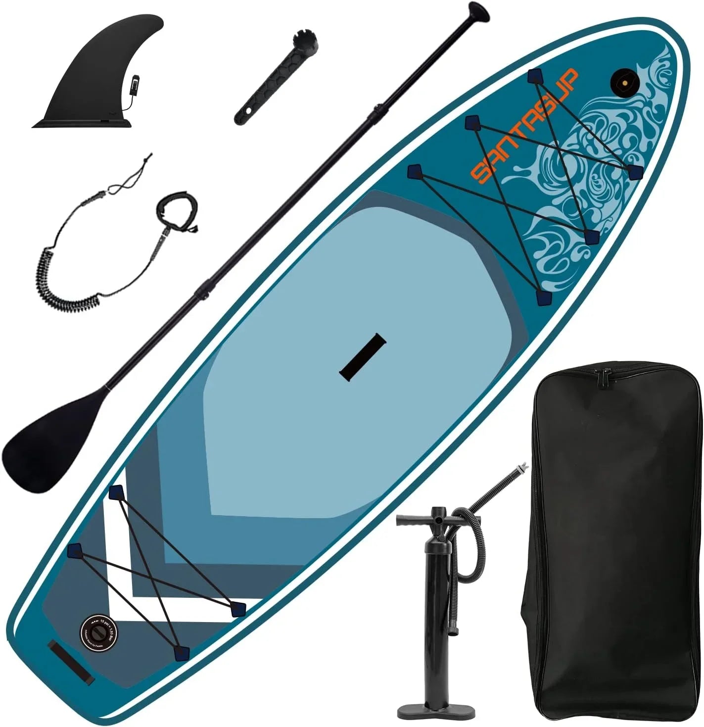 Premium Inflatable Stand Up Paddle Board with Accessories, 11'x33 x6 for Youth & Adults, Wide Stance, Non-Slip Deck, SUP for Fishing & Surfing, Max 330lbs
