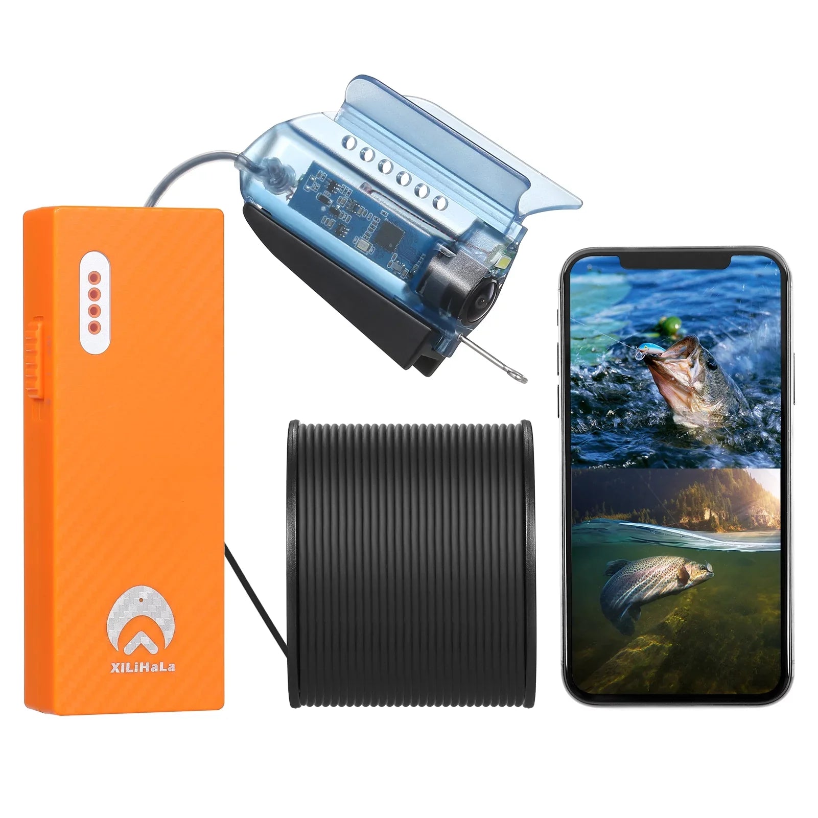 Dive into Depths with Gofishup Fluid Camera - 1080P Live Video Fish Finder for Ice Lake Sea Boat Kayak Fishing