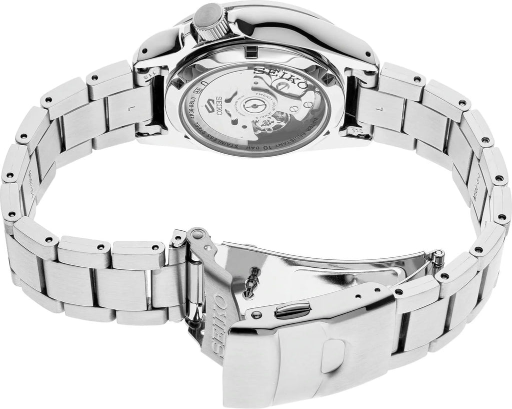 Seiko 5 Mens Day/Date Stainless Steel Blue Dial Automatic Watch SRPE53