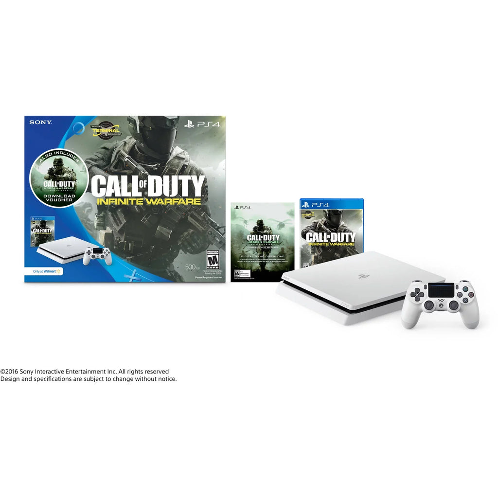 PlayStation 4 Slim 500GB Call of Duty Infinite Warfare Bundle, White, 3001519