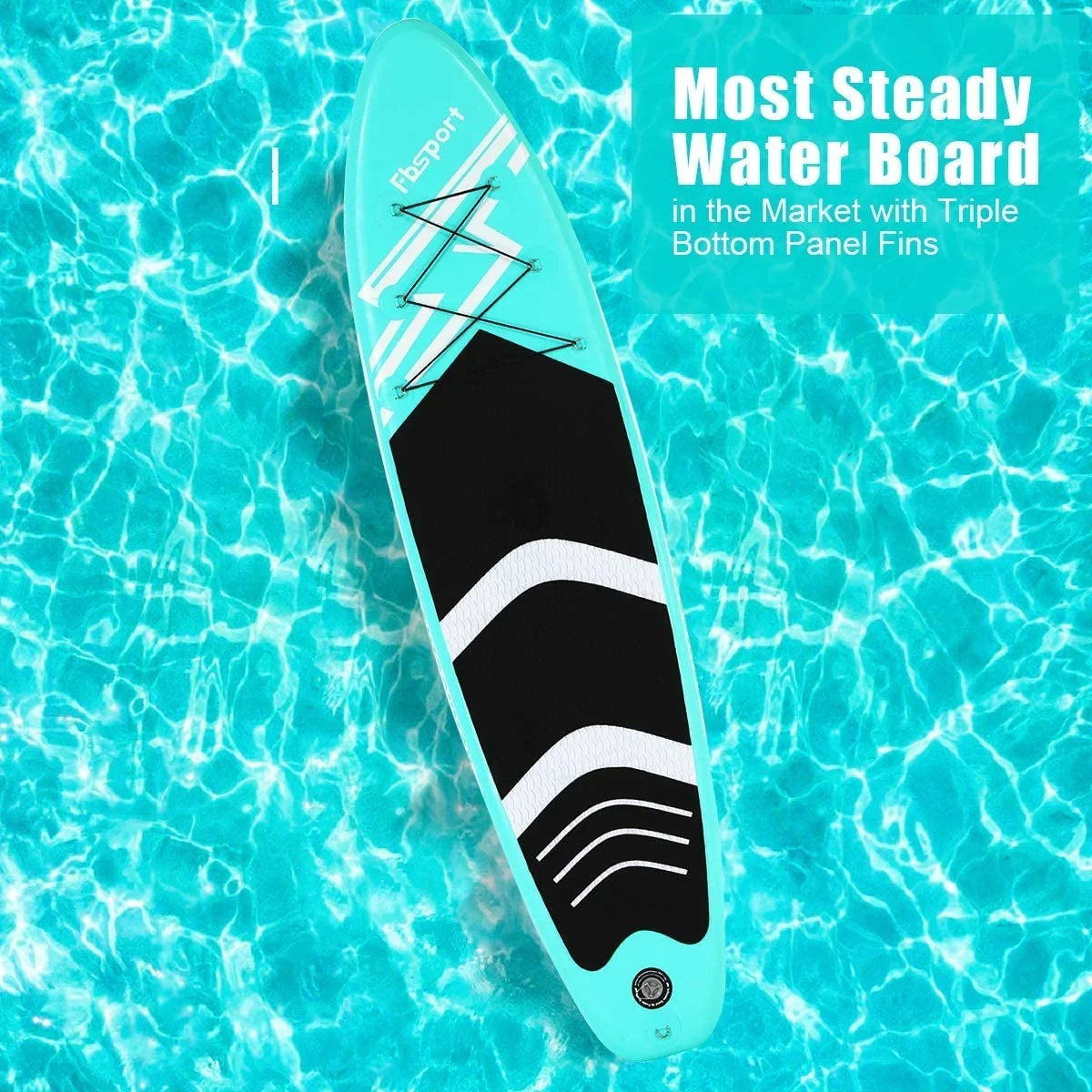 Fbsport Inflatable Paddle Board, Stand UP Paddle Board for Adult with Carry Bag, Shoulder Strap Air Pump All Accessories New