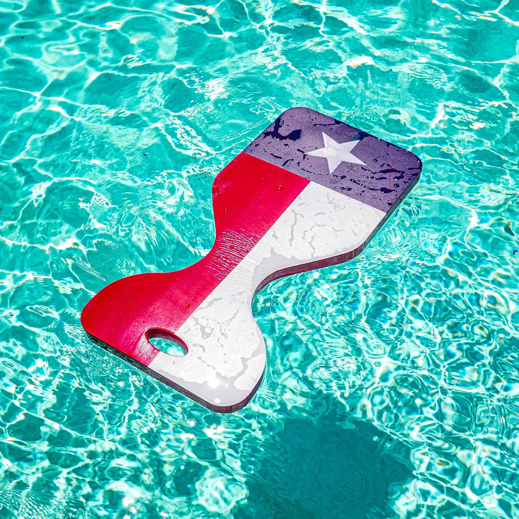VOS Phoenix Graphic Printed Saddle Effusion Liquid Floats for Adults and Kids - (Lone Star, 2 Pack) |UV Resistant & Ultra Buoyant, Comfortable Floating Seats for Pool, Beaches, Lakes, Liquid Parks