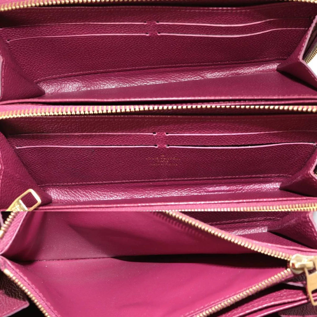 Pre-Owned LOUIS VUITTON Louis Vuitton Zippy Wallet Long Monogram Amplant Cherry Berry M68571 (Fair)